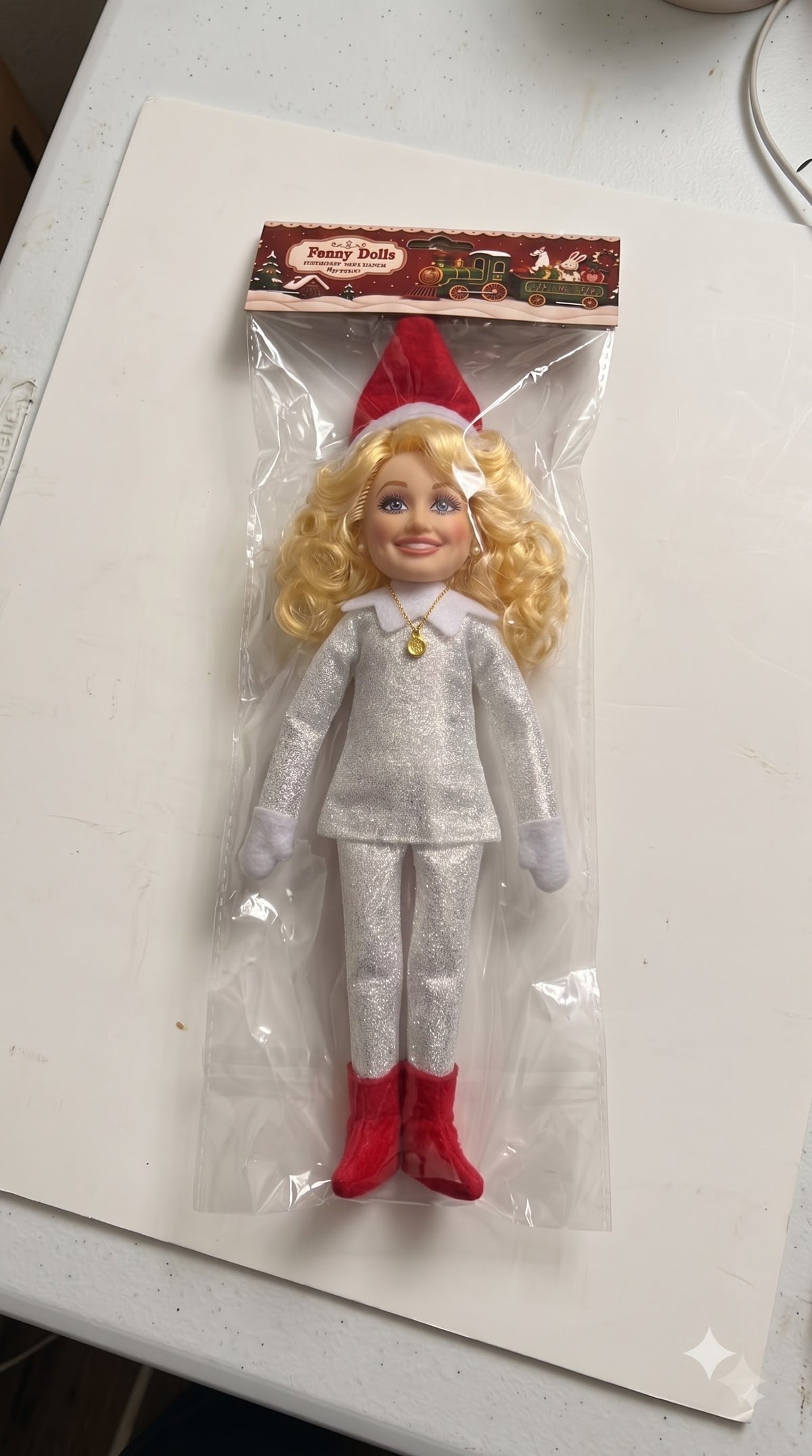 Dolly On A Stoop™ - Limited Edition Country Legend Christmas Elf Doll